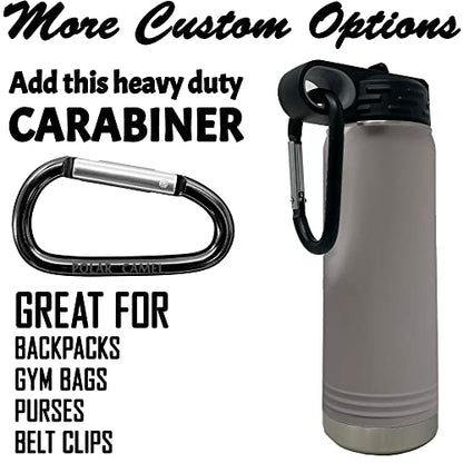 LaserGram Personalized Water Bottle, Grad Cap Class of 2023, 2024, 2025, 2026, 2027, Stainless Steel Double Wall Vacuum Insulated with Flip Top Straw, Custom Engraved Gift (20oz / 590ml Gray) - color: Gray, size: 20 Ounces