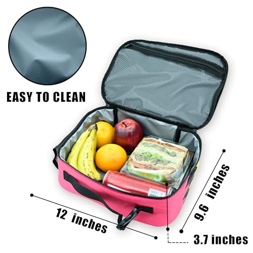 Donut Ice Cream Lunch Box Insulated Reusable Lunch Bag Tote Cooler for Women Men Boy Girl School Work Office Picnic - color: Donut