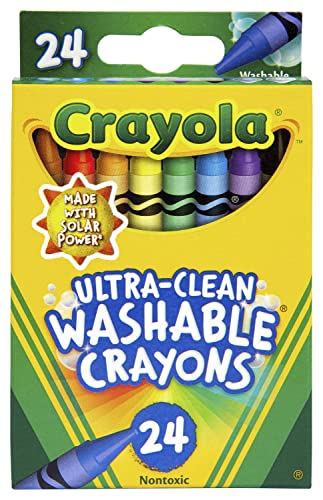 Crayola Ultra Clean Washable Color Max Crayons, Standard Size, Set of 24