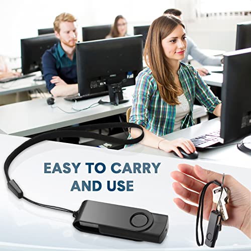 Aoriher 50 Pack USB 2.0 Flash Drives Bulk, Portable USB Thumb Drives with Lanyards, Swivel Flash Drives Thumb Drives for Office School Data Storage (Black, 128MB)