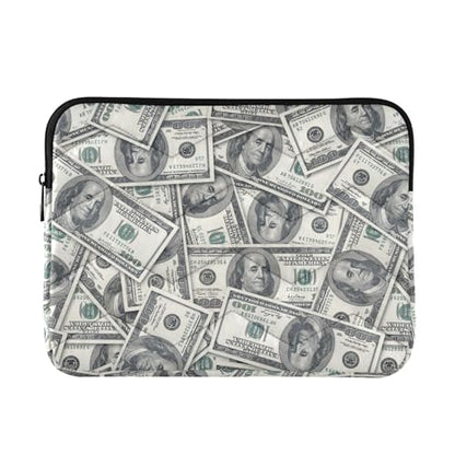 Cute Laptop Sleeve 13 inch Money Hundred Dollar Bill Laptop Bag 14 inch Waterproof Computer Bag for Women Laptop Accessories Computer Cover Bag for Tablet Men - color: Money Hundred Dollar Bill