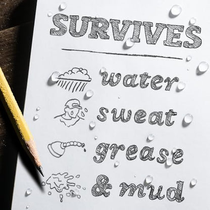 Rite In The Rain Weatherproof Side Spiral Notebook, 8.5" x 11", Yellow Cover, Commerical Pool & Spa Maintenance Log (No. 425-MX)