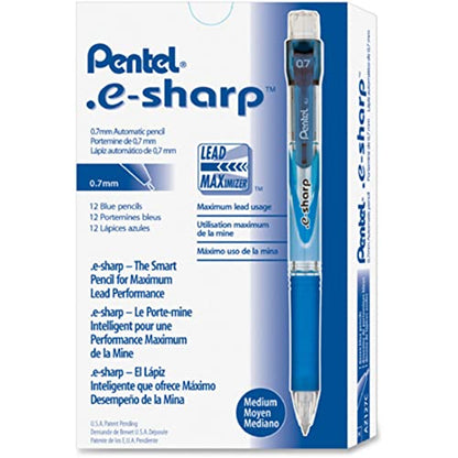 .e-Sharp Mechanical Pencil (0.7mm), Blue Accents - color: Blue, size: 1 Count (Pack of 1)