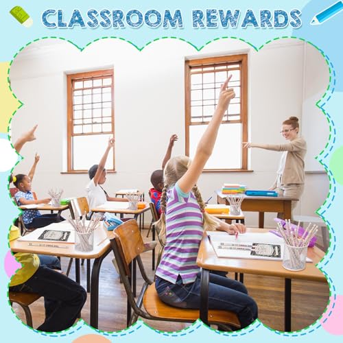 Tenceur 24 Set/48 Pcs Back to School 3rd Graders Pencils and Cards Set, Third Grade Motivational Wooden Pencil with Erasers, Composition Book Greeting Note for Student Classroom Reward Gift - style: 3rd Graders