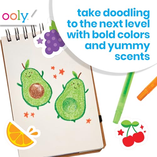 Ooly Yummy Yummy Scented Twist Up Crayons for Kids - Set of 10, Non-Toxic Fruit Scented Twist-Up Crayon Set, Ages 3+ - style: Twist Up Crayon