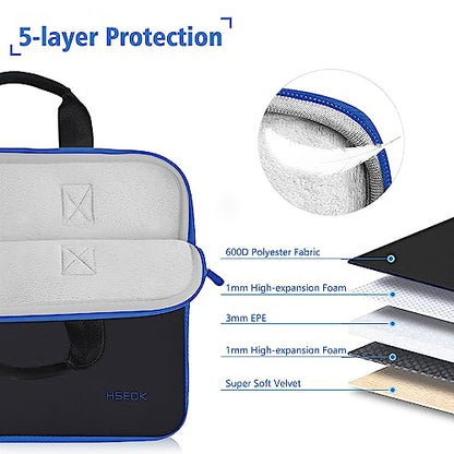11.6 12.9 13 inch Elastic Laptop Sleeve with Small Case Compatible with 13 inch MacBook Neo Air Pro M5/M4/M3/M2/M1, iPad 13 12.9, XPS 13 and Most 11.6 12.9 13 inch Notebooks Tablets,B01K03 - color: B01k03, size: 11.6"-13"