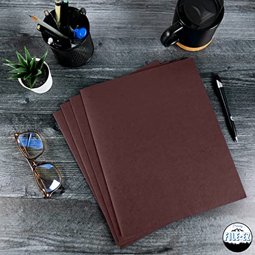 FILE-EZ Two-Pocket Folders, Dark Red Maroon Crimson Burgundy Color, 25-Pack, Textured Paper, Matte Finish, Letter Sheet Size (EZ-32559) - color: Dark Red, size: 25 Folders
