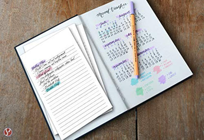 White Ruled Vertical Index Note Cards, 3" X 5" Inches | 100 Sheets Per Pack - size: 100 Sheets