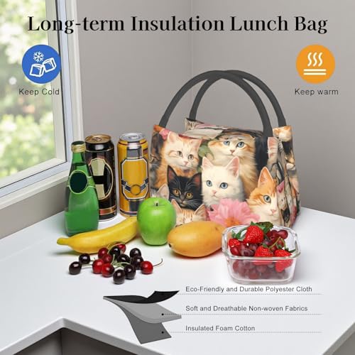 Cosmic French Bulldog Insulated Lunch Box for Dog Art Lovers, Cute Galactic Puppy Tote Lunchbags, Reusable Cooler Lunchbox & Makeup Bag Gifts for Work, School, Picnic, Office - color: French Bulldog 03