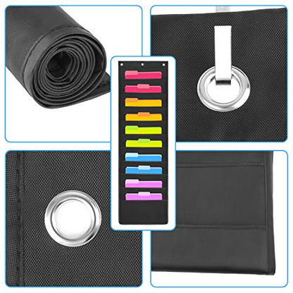 HAOHAN 10 Pockets Over Door Hanging Wall File Organizer, Oxford Cloth Storage Pocket Chart for Magazines, Pens, File Folders in Office and School