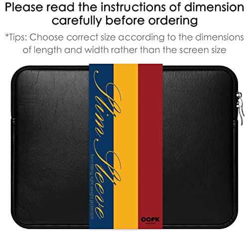 CCPK 11.6" Chromebook Case 11.6 Inch Compatible for Dell XPS 13 Surface Pro 12 Inch MacBook Air 11" Samsung 4 Inspiron HP Stream ASUS VivoBook Carrying Protective Laptop Sleeve Cover PU Leather, Black - size: 11.6" / 12 inch Surface
