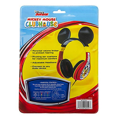 eKids Mickey Mouse Kids Headphones with 3.5mm Audio Jack, Wired Headphones for School, Home or Travel (Mickey Mouse) - color: Mickey Mouse