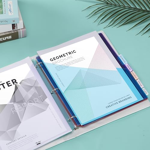 Mr. Pen- Binder Dividers with Pockets and Tabs, 8 Pack | Pocket Dividers for 3 Ring Binder with Tabs, Binder Dividers with Pockets, Dividers with Pockets, Binder Divider - color: Pastel, size: 8 Pack