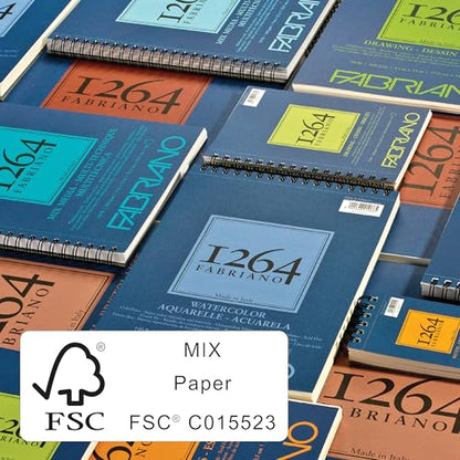 Fabriano 1264 Mixed Media Pad, 7" x 10", 110 lb. - size: 7 x 10