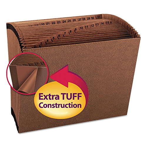 Smead TUFF Expanding File, Daily (1-31), 31 Pockets, Letter Size, Redrope-Printed Stock (70467) - size: Letter, style: Daily 1-31 Index, Letter Size