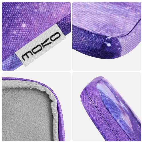 MoKo 9-11 Inch Tablet Sleeve Bag Carrying Case Fits New 11inch iPad Air M4, iPad A16 2025, iPad Pro 11 M4, Air 5/4/3, iPad 10/9/8th Gen, Tab S8/S9 11", Tablet Carrying Case, Purple Starry Sky - color: Purple Starry Sky, size: 9-11 inch