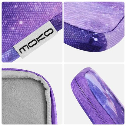MoKo 9-11 Inch Tablet Sleeve Bag Carrying Case Fits New 11inch iPad Air M4, iPad A16 2025, iPad Pro 11 M4, Air 5/4/3, iPad 10/9/8th Gen, Tab S8/S9 11", Tablet Carrying Case, Purple Starry Sky - color: Purple Starry Sky, size: 9-11 inch
