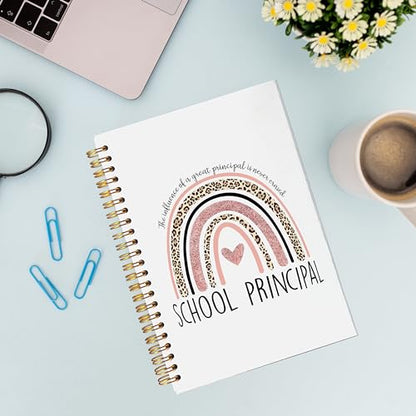 VNWEK School Principal Notebook Journal - Principal Gifts for Women, Best Principal Gifts, Principal Appreciation Gifts, Gifts for School Principal, Spiral Notebook 5.5x8.3,Writing Notebooks - color: jsj-notebook-10