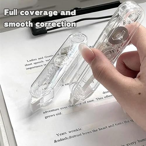 5 Pack White Correction Tape Pen Pull Out Tape for School Supplies