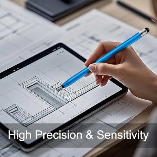 ChaoQ Stylus Pen for Touchscreen, 3pcs Stylus Pen for iPad iPhone Android | High Sensitivity and Precision, Suitable for iPad iPhone Android and All Touch Screens (Black/Silver/Blue) - color: 3 Black SIlver Blue