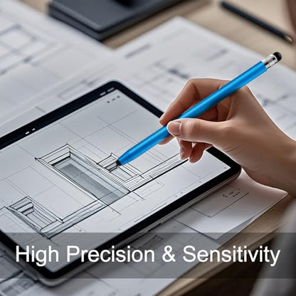 ChaoQ Stylus Pen for Touchscreen, 3pcs Stylus Pen for iPad iPhone Android | High Sensitivity and Precision, Suitable for iPad iPhone Android and All Touch Screens (Black/Silver/Blue) - color: 3 Black SIlver Blue
