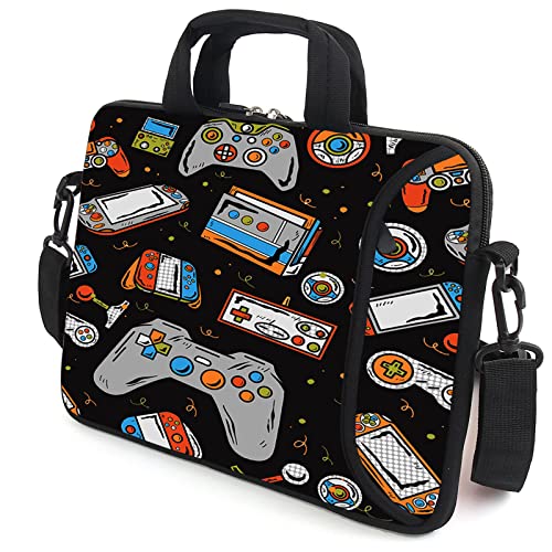 13.3" Laptop Bag Adjustable Shoulder Strap with Handle Accessory Pocket fits 11.6" 12" 12.1" 13" 13.3" Laptops (Games) - color: Games