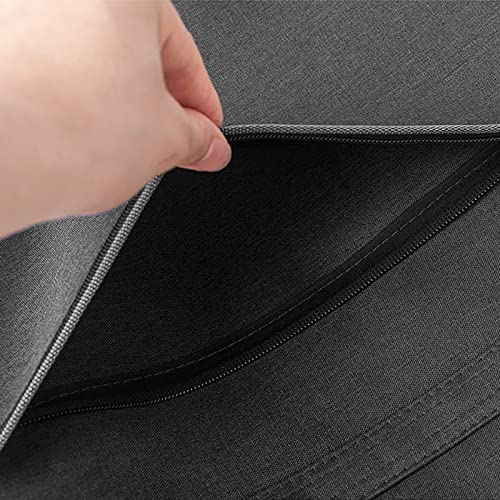 Oxford Zippered Document Bag with Handle File Tote Bag Pouch for Carrying Paper Files Books Filing Folder 1 Pack (Black) - color: Black
