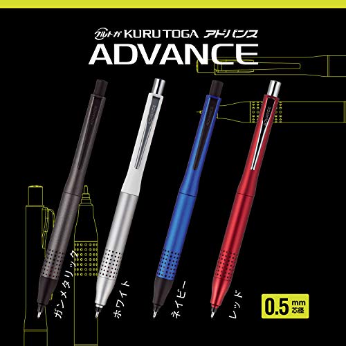 Uni Kurutoga Advance Upgrade Model 0.5mm Mechanical Pencil, Navy Body (M510301P.9) - color: navy
