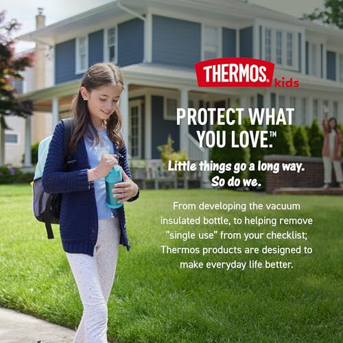 THERMOS FUNTAINER Water Bottle with Straw - 12 Ounce - Kids Stainless Steel Vacuum Insulated Water Bottle with Lid, Paw Patrol Girl - color: Paw Patrol Girl