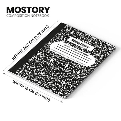 MOSTORY 1000 Pack Bulk Composition Notebook - College Ruled 200 Pages(100 Sheets), Size 7.5" x 9.75", Bulk School Supplies, Office, Bulk Notebooks for School, Writing Journal Notebook with Lined Paper - size: 1000 Pack