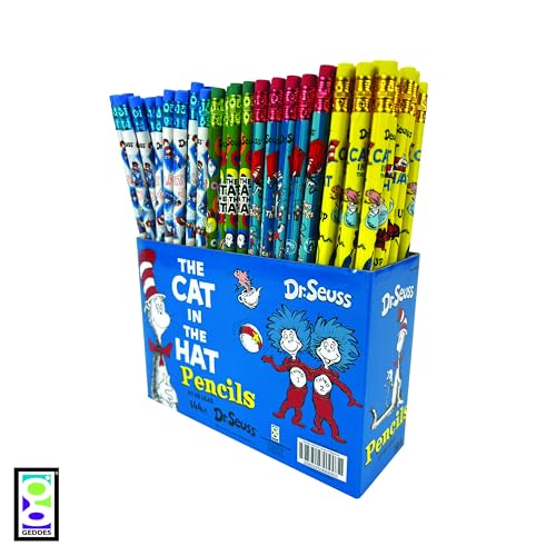 Raymond Geddes Dr. Seuss Cat in the Hat #2 Pencils (Pack of 144)