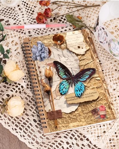 Dynta Spiral Notebooks A5 Lined 20Pcs College Ruled Journals for Work, School and Travel, Good for Students and Office 120 Pages/60 Sheets - color: Kraft-20 Pcs