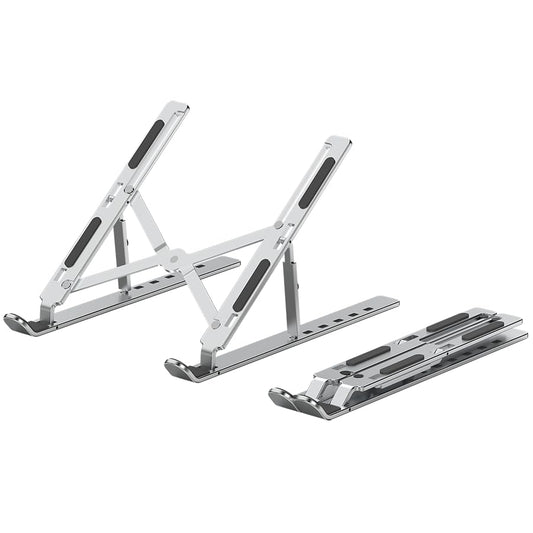Portable Laptop Stand (Include Storage Bag), Adjustable Folding Aluminum Stand, Compatible with 10-15.6 Inch Laptops, iPad, Tablet. Silver