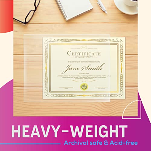 GOLD SEAL No Holes Sheet Protectors, Bulk Pack, Letter Size (8.5 x 11 Inch), Heavyweight Clear View Sheet Protectors, Top Loading, Document Protectors, Artwork Protectors,(100 Pack) - style: 100 Pack