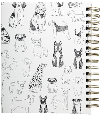 WORLD TRAVELER 2026 Planner Weekly & Monthly Hardcover Spiral Agenda | Hardcover Spiral Lay-Flat Binding, Weekly and Monthly Planning Pages, January to December 2026, 7x8.75 Compact Format - color: White Pet