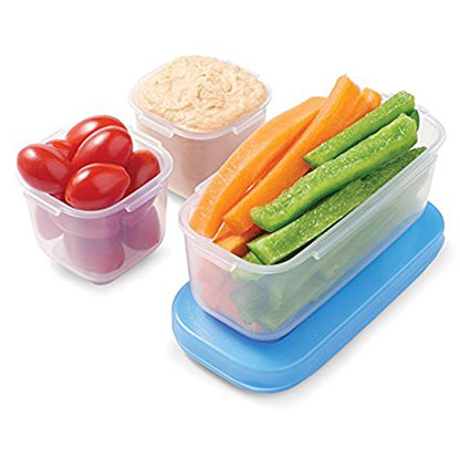 Rubbermaid LunchBlox Leak-Proof Snack Pack Lunch Containers, Blue - style: Snack Pack