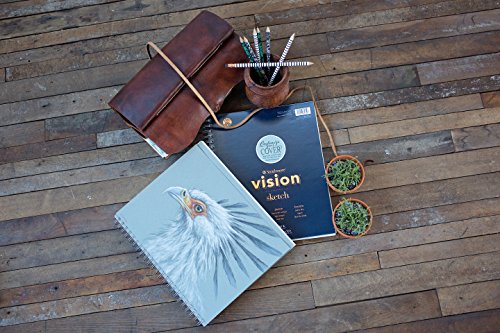 Strathmore Vision Series Sketch Pad, 5.5x8.5 inch, 110 Sheets - Artist Sketchbook for Drawing, Illustration, Art Class Students - size: 5.5x8.5, style: Sketch