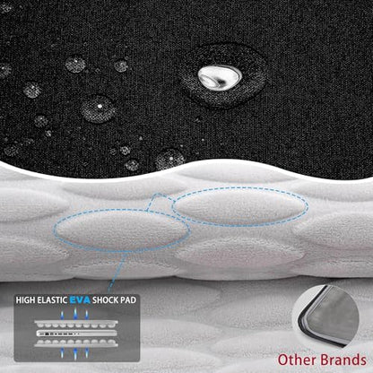 ZINZ Laptop Case 12.9 13 Shoulder Bag, Expandable Handbag with Valuables Compartment Compatible with MacBook Air/Pro/Neo 13" M5/M4/M3/M2/M1, iPad 12.9/13/11, Water-Resistant & Shockproof,B01K01 - color: B01k01, size: 13"