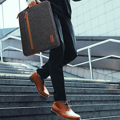 KIZUNA Laptop Sleeve 11 Inch Water-Resistant Computer Case Hand Bag for 13" MacBook Pro M2/13 Surface Pro 8 X/13.4" DELL XPS 13/12.4" Samsung Galaxy Tab S7/11.6" Samsung Chromebook 4/13.3" ASUS,Brown - color: Brown, size: 11-11.6 Inch / MacBook Pro M2 202