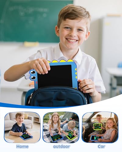 ORSEN 12 Inch LCD Doodle Board Tablet Toy - Green Dinosaur Drawing Pad for Kids 3-6 Years Old - Christmas and Birthday Gifts Blue - color: 12inch-blue