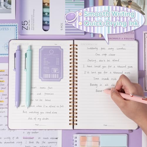 YOXMJDB Gel Pens, 5 Pcs 0.5mm Black Ink Fine Point Pens Quick-Drying Retractable Pens with Diamond-Shaped Barrel, Smooth Writing Pens for Journaling & Note Taking (5 Pcs Z5 Macaron) - color: 5 Pcs Z5 Macaron