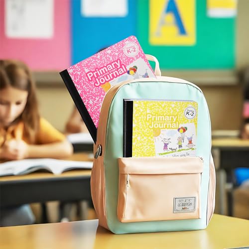 Primary Composition Notebook K-2, Primary Journal Grades K 2, Preschool, 1st Grade, Kindergarten Notebooks, Primary Ruled - 9.75″ x 7.50″ - Sturdy Covers - 100 Sheets - Assorted Colors - (12 Pack) - style: 12 Pack