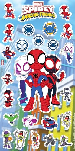 Marvel Spiderman Water Bottle Bundle School Supplies Set with 20 Oz Drinking Cup, Stickers, More | Spiderman Reusable Water Bottle Set
