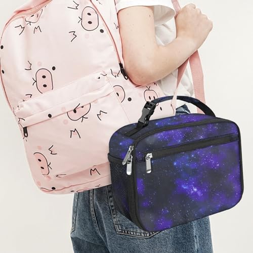 Kids Lunch Box for Boys Girls Lunch Bag Insulated Durable Lunchbox Children Lunch Tote Bag for School Star - color: Star