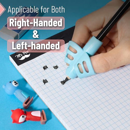 Mr. Pen- Pencil Grips for Kids Handwriting, 20 Pack | Writing Aid Tools for Beginners, Preschoolers & Toddlers, Training Pencil Holders for Righties, Lefties & Adults