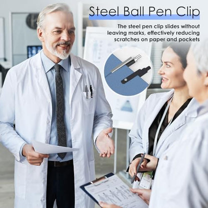 Gel Pens, 6PCS 0.5mm Black Ink Fine Point Pens, Cute Office School Supplies | Anniversary Birthday Gifts for Men Women, Quick Dry Smooth Writing Pens For Journaling, Nurse Aesthetic Pen, Elegant Black - color: Multicolor & 6 Elegant Black