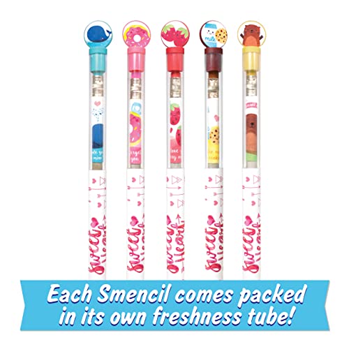 Sweetheart Smencils Cylinder - HB #2 Scented Pencils, 50 Count, Gifts for Kids - color: Sweetheart