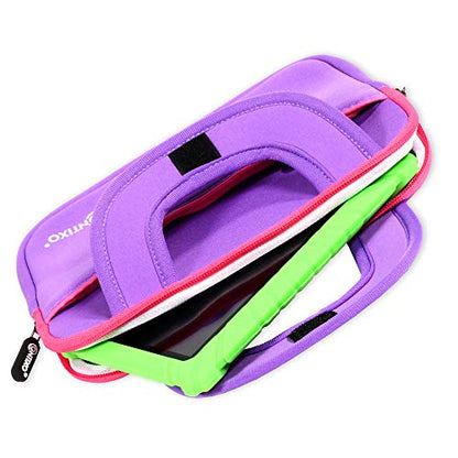 Contixo 10" Protective Sleeve Bag - Compatible with K102 & K103 Kids Tablets, Shockproof & Water-Resistant Carrying Case (Purple) - color: Purple