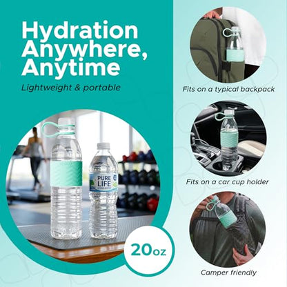 Copco Hydra 20 oz Tritan Water Bottle with Leak-Proof Lid & Textured Grip - BPA-Free, Dishwasher Safe, Easy Twist-Open for Ice & Fruit - Fits Cup Holders, Lightweight, Durable(Robins Egg Blue) | BPA-Free Tritan Reusable Bottle with Leak-Proof Lid, Twist O