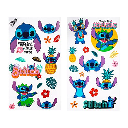 Silver Buffalo Disney Lilo and Stitch Tropical, Plastic Water Bottle, 32oz | Island Vibes, Twist Spout, Sticker Set, You Stick Yourself, 0.95 Liters - color: Lilo and Stitch Tropical Island Vibes